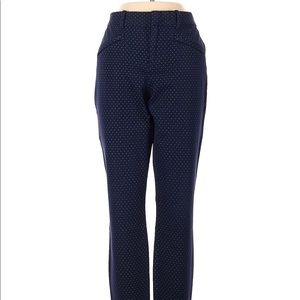 GAP NAVY BLUE WITH WHITE POLKA DOTS DRESS PANTS SIZE 4